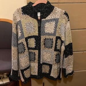 Vintage dress barn full zip up sweater W18/20